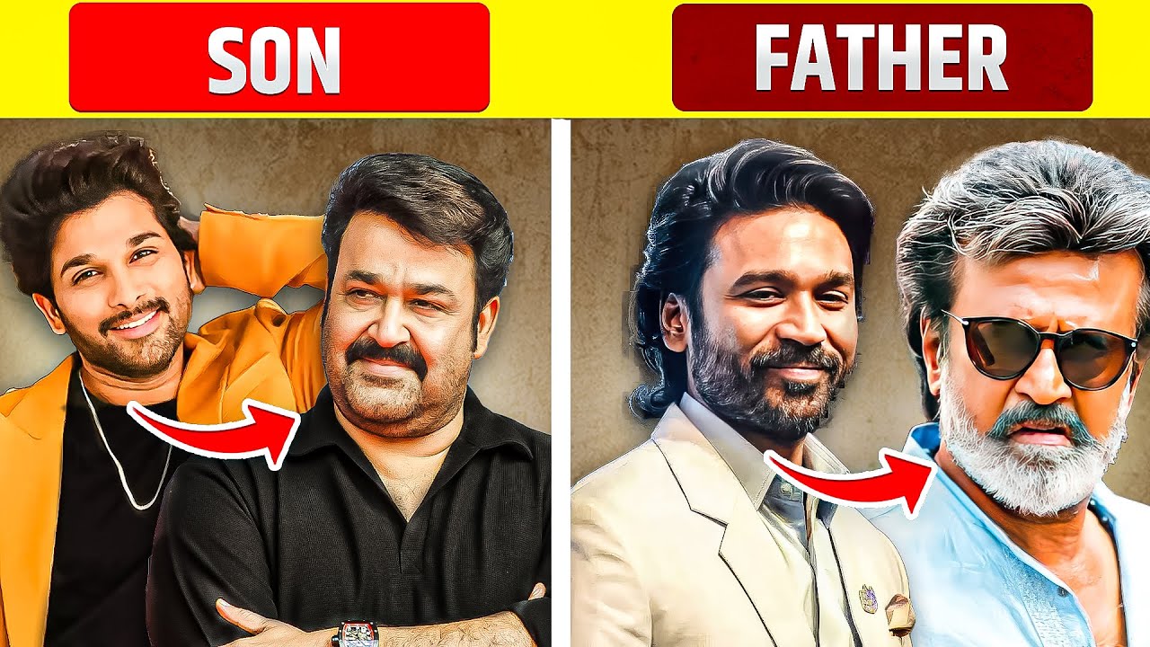 17 South Indian actors and their sons | South Indian actors और उनके बेटे | Father Son Duo