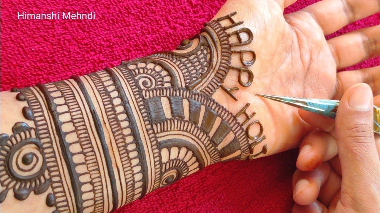 Holi special mehndi designs | mehandi ka design | mehndi design simple mehndi design | mehndi design