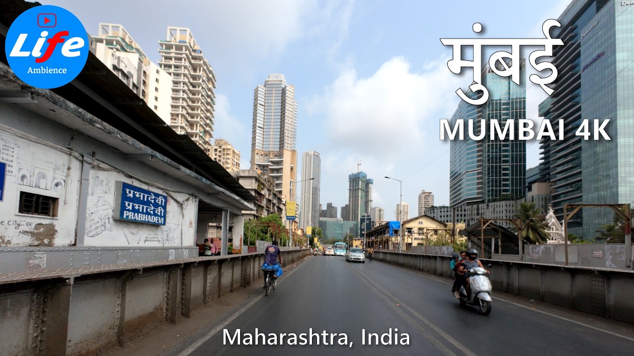 Driving Mumbai City 4K HDR - Midtown Morning Drive - INDIA
