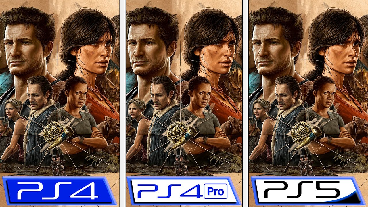 Uncharted: Legacy of Thieves | PS4 - PS4 Pro - PS5 | Graphics Comparison & FPS