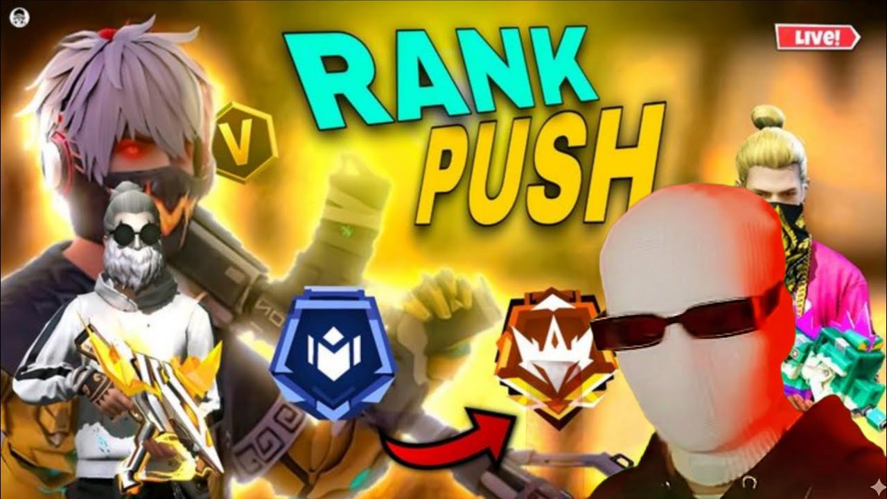 RANK PUSH FREE FIRE KA NEW GAMEPLAY LIVE STREAM FF SHIVAM PC PRAYER 🖥 ME #GAMING #GAMEPLAY