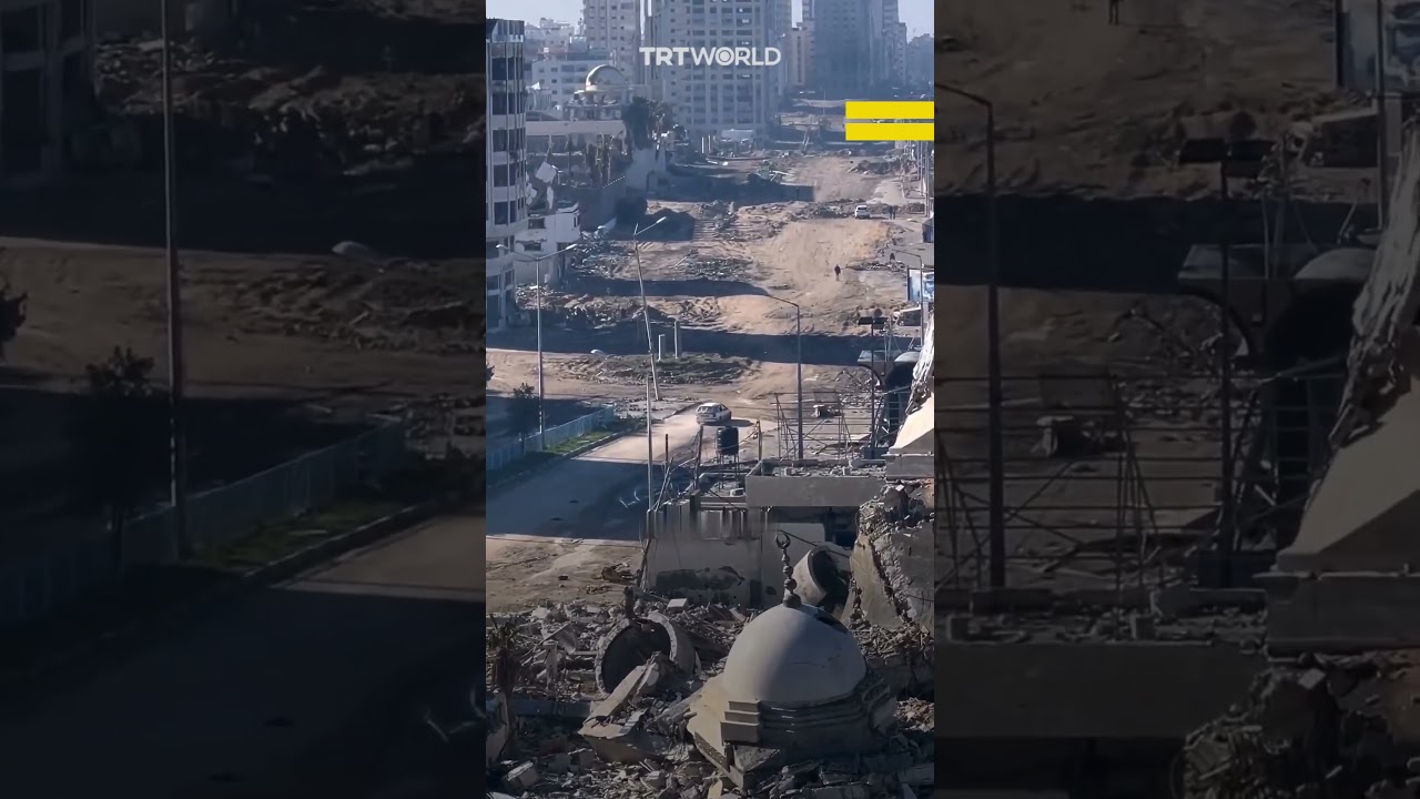 Footage from Gaza shows scale of destruction caused by Israel&rsquo;s bombardment