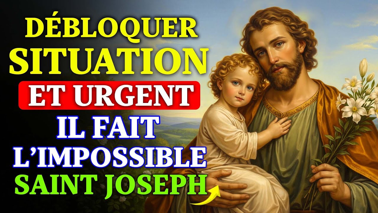 Dites Cette Prière À SAINT JOSEPH - Pour Débloquer Toute Situation Aujourd’hui
