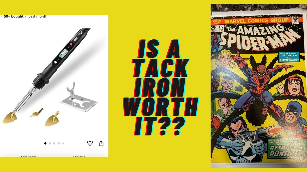 Is a Tack Iron worth it for pressing comic books? Spine tick issues