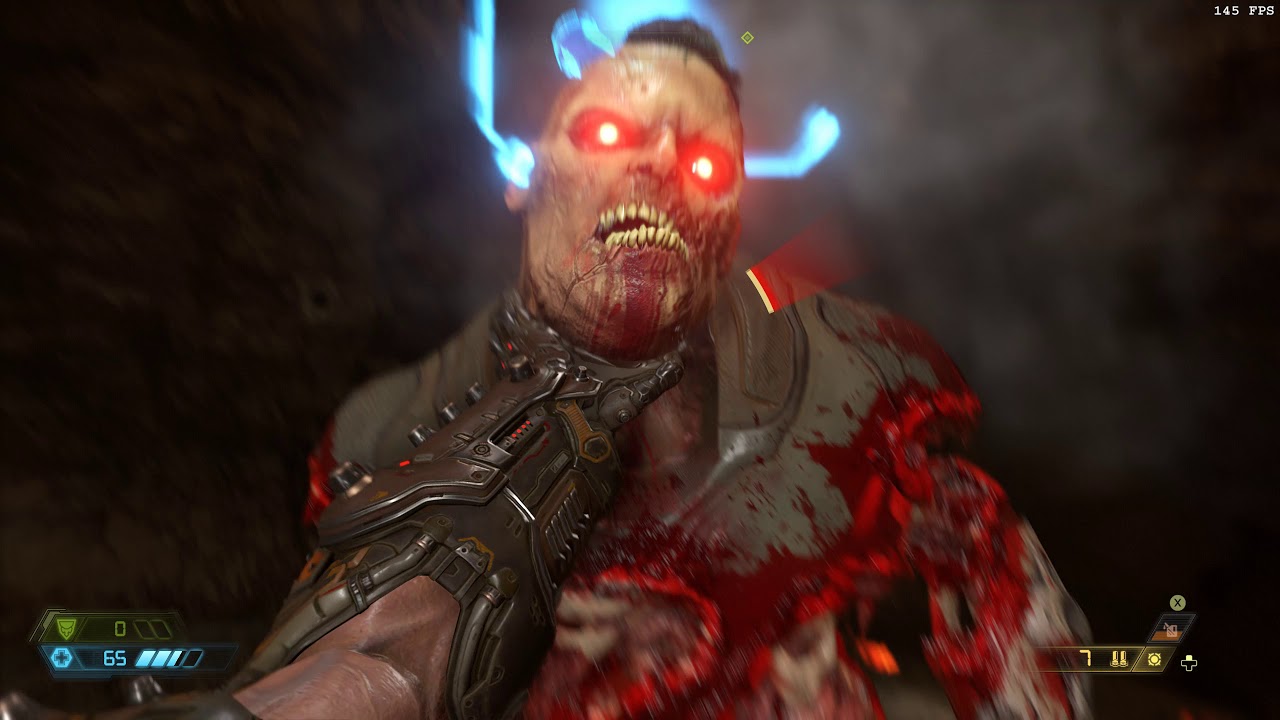 Doom Eternal 2K 2160x1440 PC TEST I7-8700K AORUS 1080 Ti 144fps