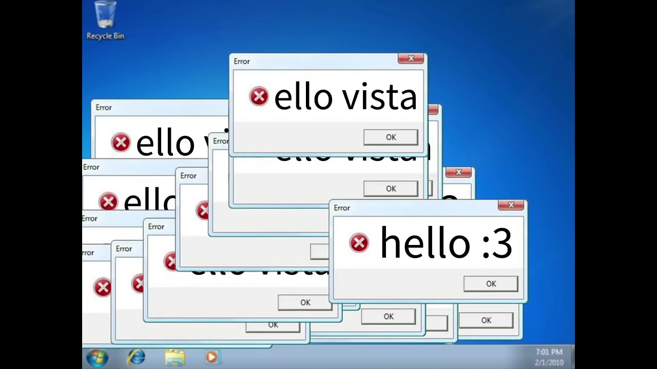 Windows error remix sequel (hello windows vista!)