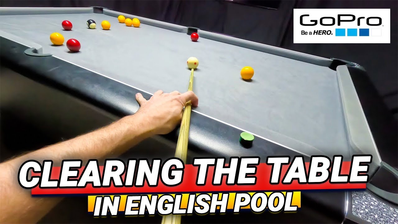 Clearing The Table Playing English Pool!