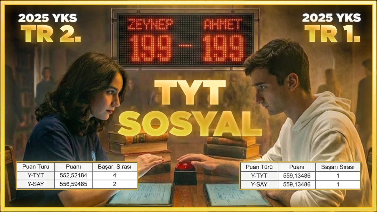 YKS 1.'si vs 2.'si Sosyal Soruları Çözüp Yarıştı!