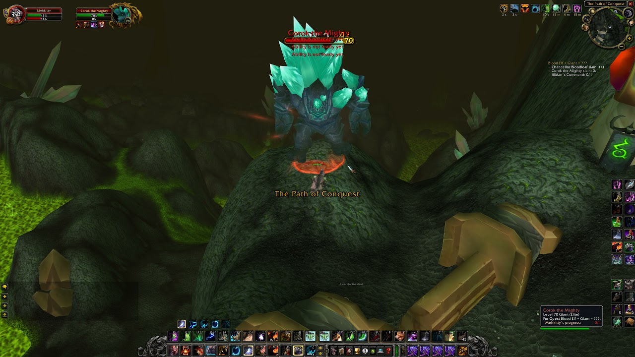 Blood Elf + Giant = ???, WoW TBC Quest