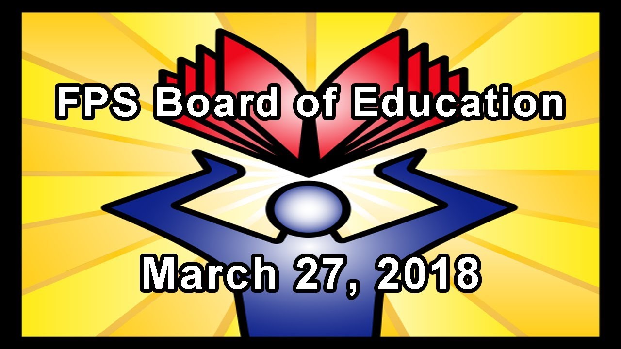 School Board Meeting - March 27, 2018