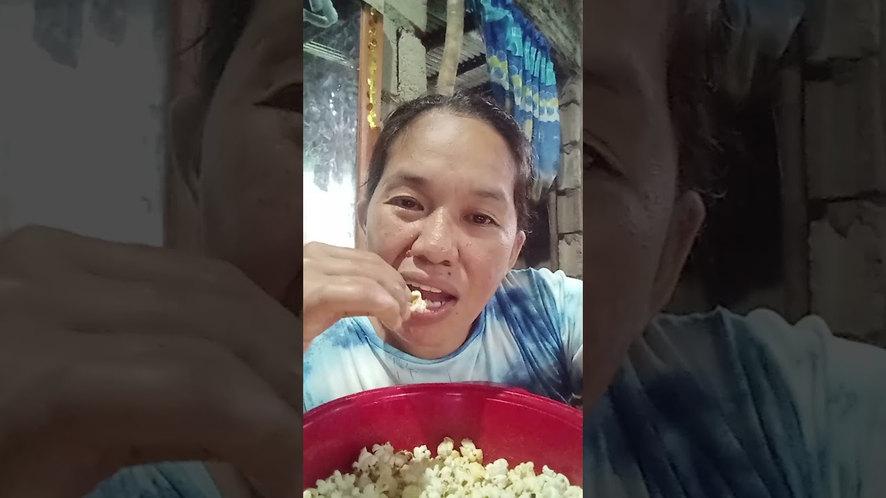 Lahat naubos Kasi tumalon..kain tayo pop corn