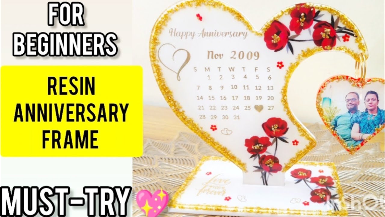 #resin anniversary frame#resin frame tutorial#resin couple frame#anniversary frame with resin 