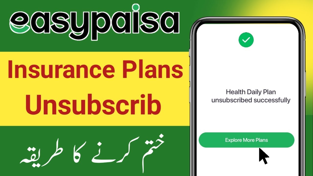How to Unsubscribe from Easypaisa Health Insurance Plans | Webdoc Health Services Easypaisa Unsub...