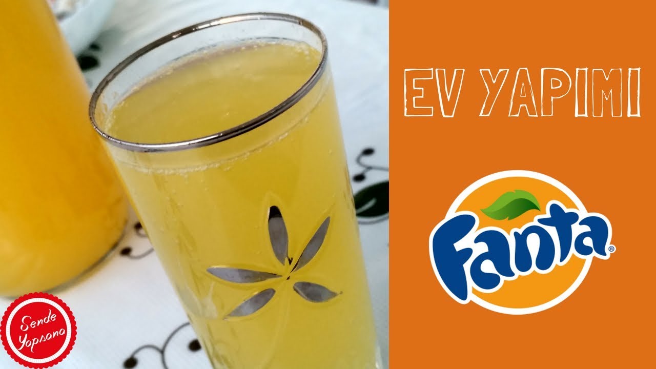 Ev Yapımı Katkı Maddesiz Fanta-Portakal Suyu Nasıl Yapılır