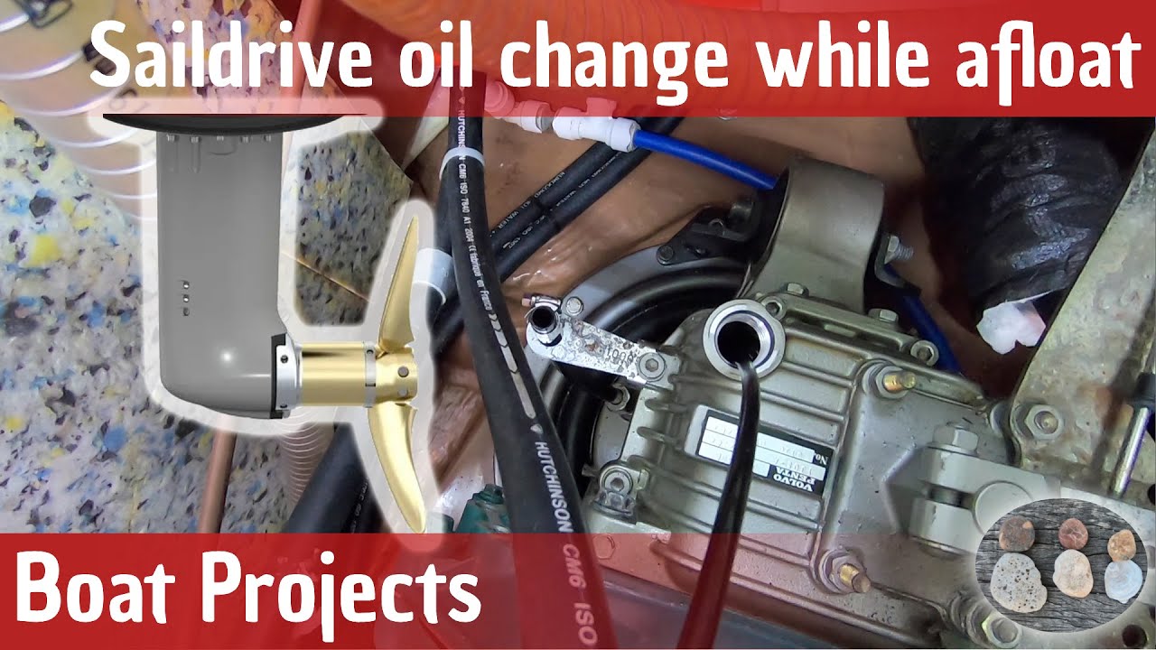 Changing the oil in a saildrive while the boat is in the water (afloat) - Boat Projects
