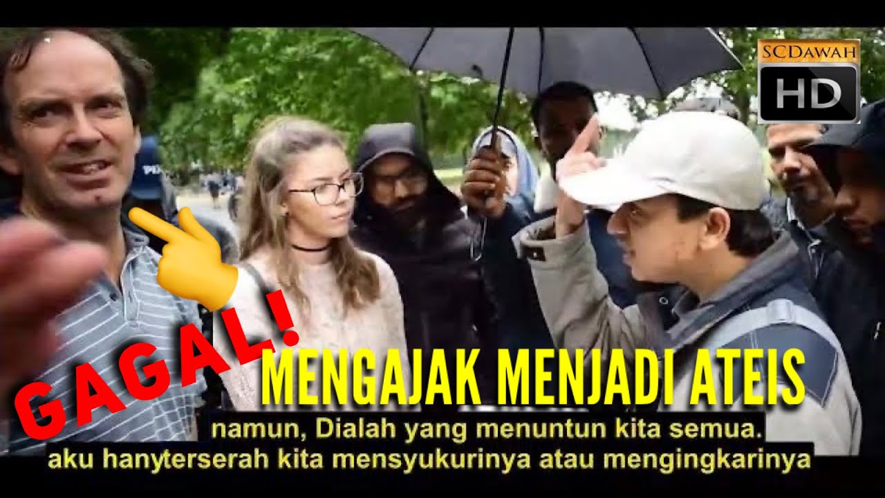 Gagal! mengajak menjadi ateis Mansur & Remaja & Ateis Speakers Corner Hyde Park