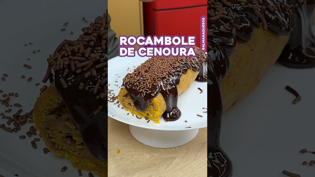 Rocambole de Bolo de Cenoura (velho ou solado)