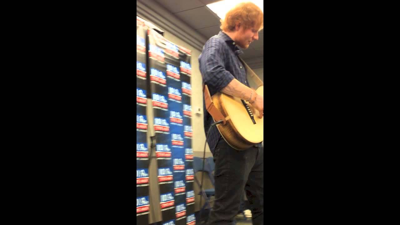 Ed Sheeran singing 
