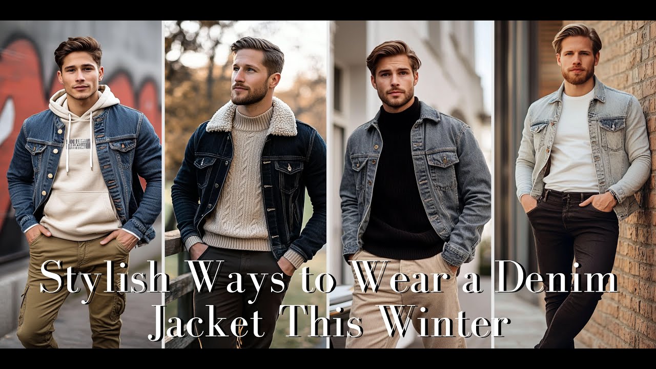 10 Stylish Ways to Wear a Denim Jacket This Winter | Men's Fashion 2025