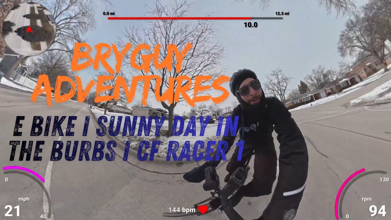 E BIKE  | SUNNY DAY IN THE BURBS | CF RACER 1