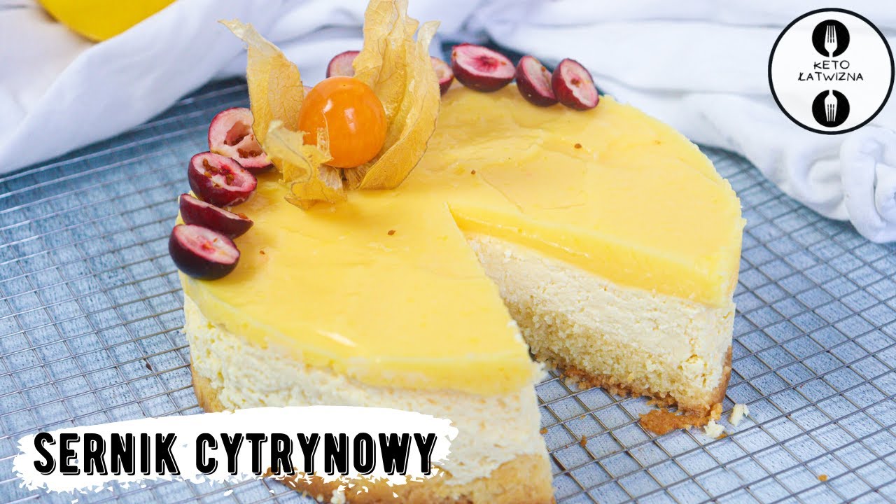 Cytrynowy Sernik | Przepis na sernik z lemon curdem bez cukru i mąki pszennej ! Keto Łatwizna