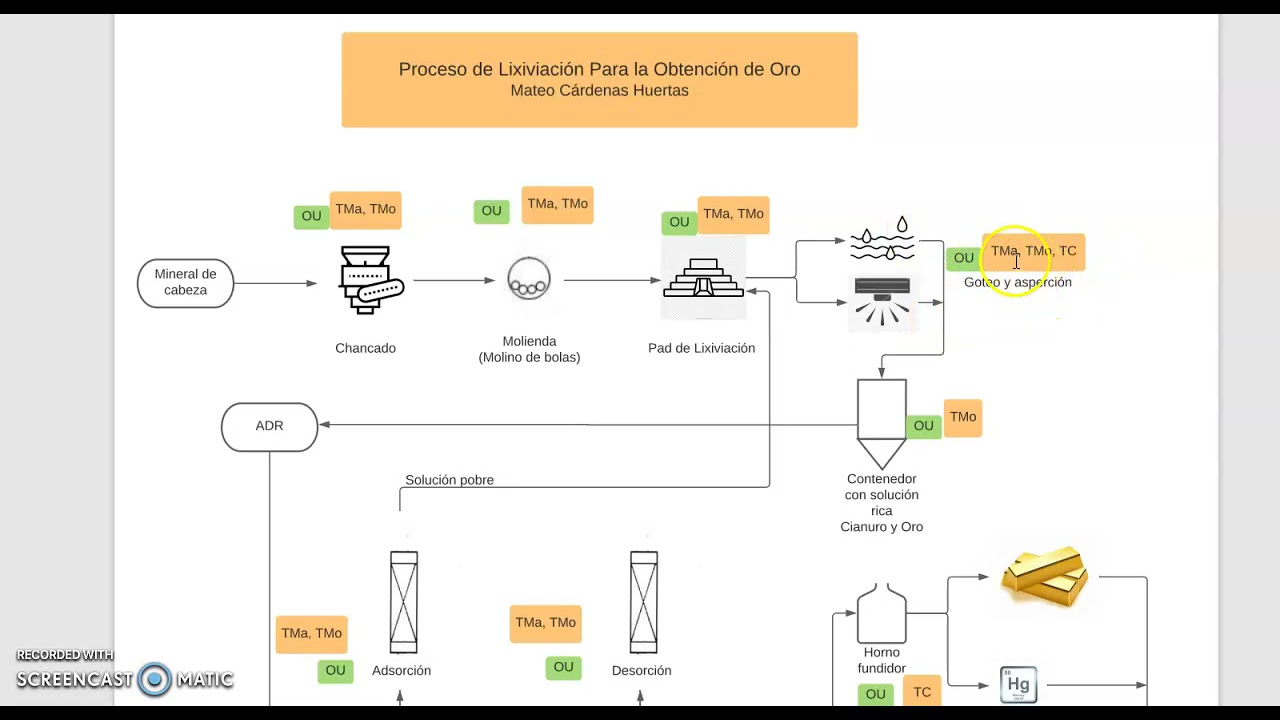 Proceso De Lixiviación Para La Obtención Del Oro