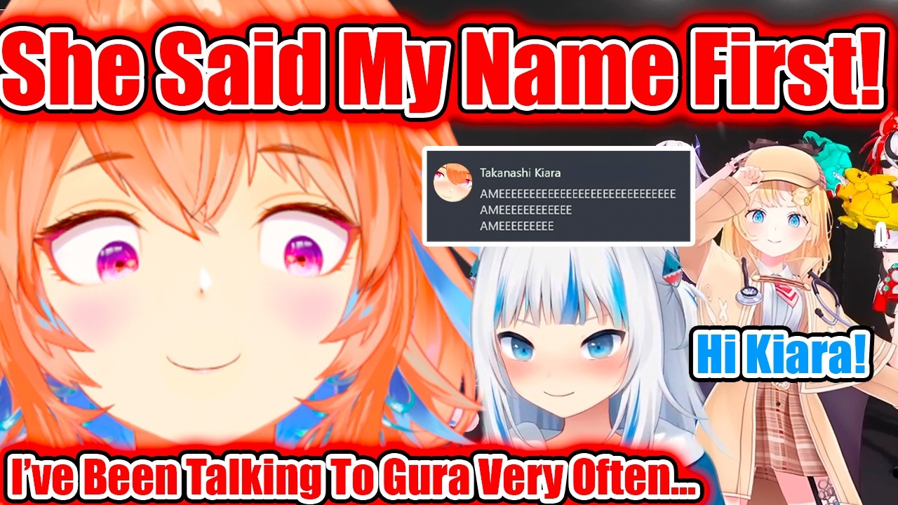 Kiara Reacts To Ame’s Video On Calli’s Stream, DMs Her And Says She Talks To Gura Often