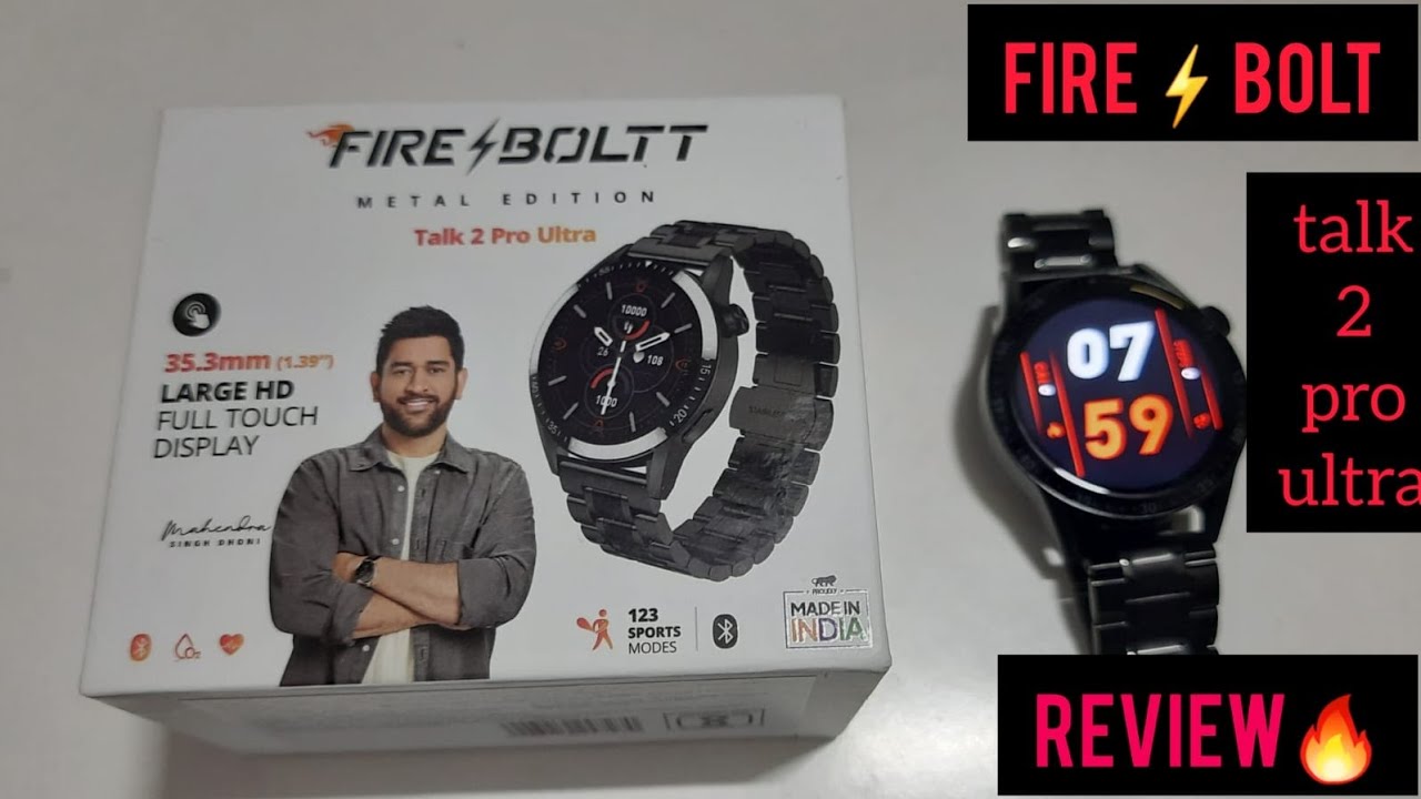 Умные часы Fire Bolt Talk 2 Pro Ultra 🌟🌟🌟Лучшие умные часы 2023 года 🌟🌟🌟 Распаковка 🌟🌟🌟