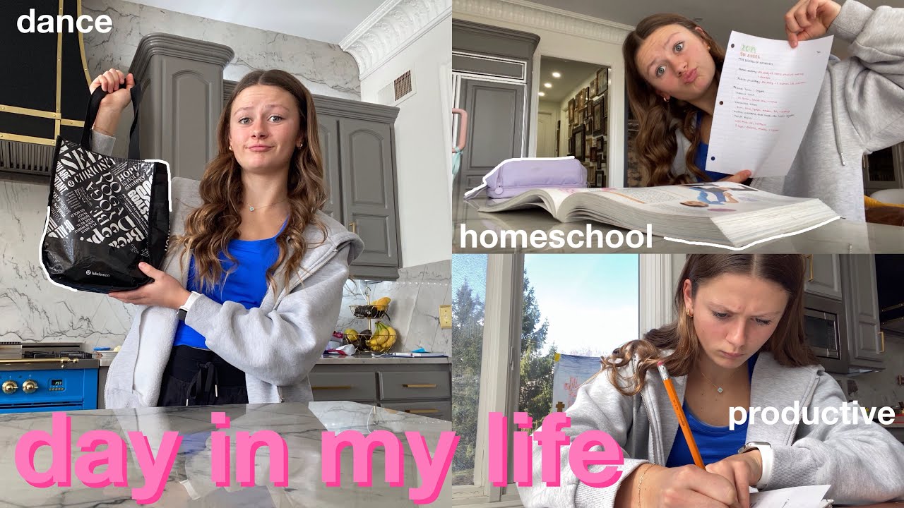 HOMESCHOOL DAY IN THE LIFE | homeschool, dance, + productivity