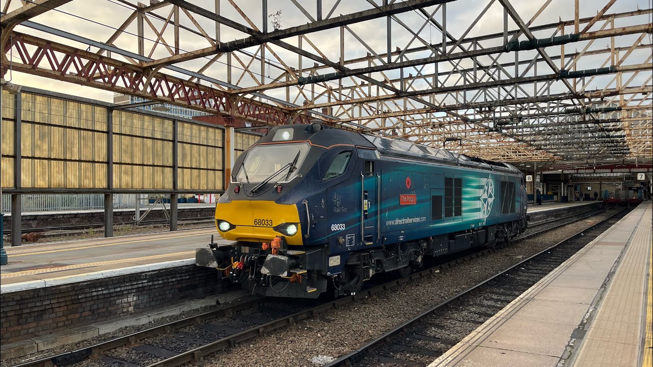 Class 68033-The Poppy leaving Crewe-(Cheshire) and 71000-Duke Of Gloucester Run Round on 8/10/25 PT2
