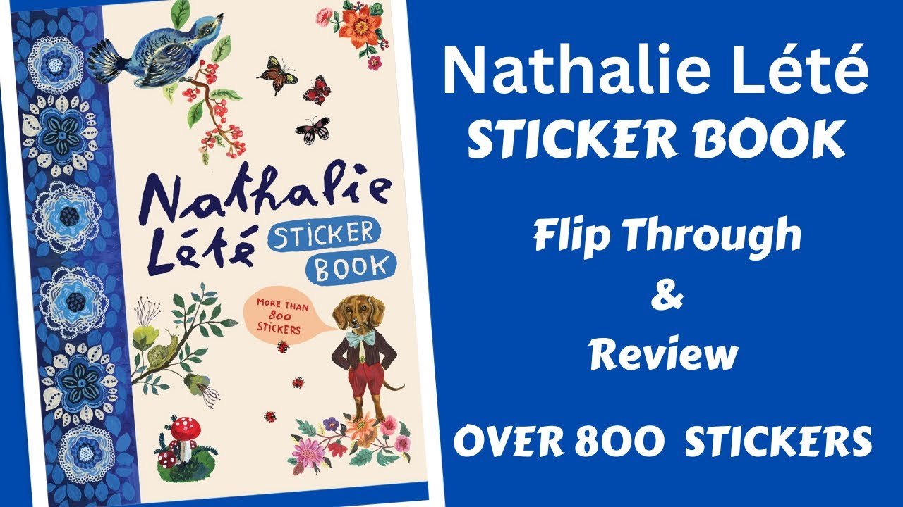 Nathalie Lété STICKER BOOK Flip Through And Review | #journaling #scrapbooking  #stickerbooks