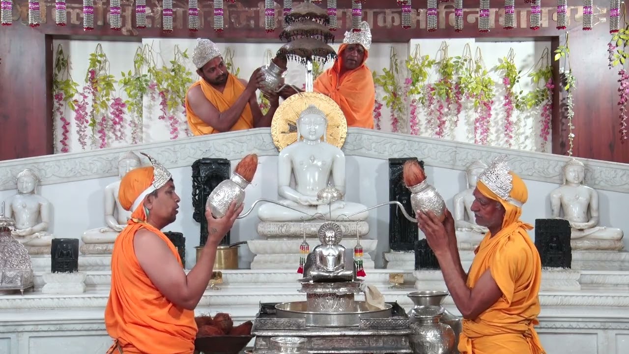 14-03-2026 Abhishek, Shantidhara, Gunodaya Tirth, Gulgaon, Kekri, जिन अभिषेक शांतिधारा, गुणोदय तीर्थ