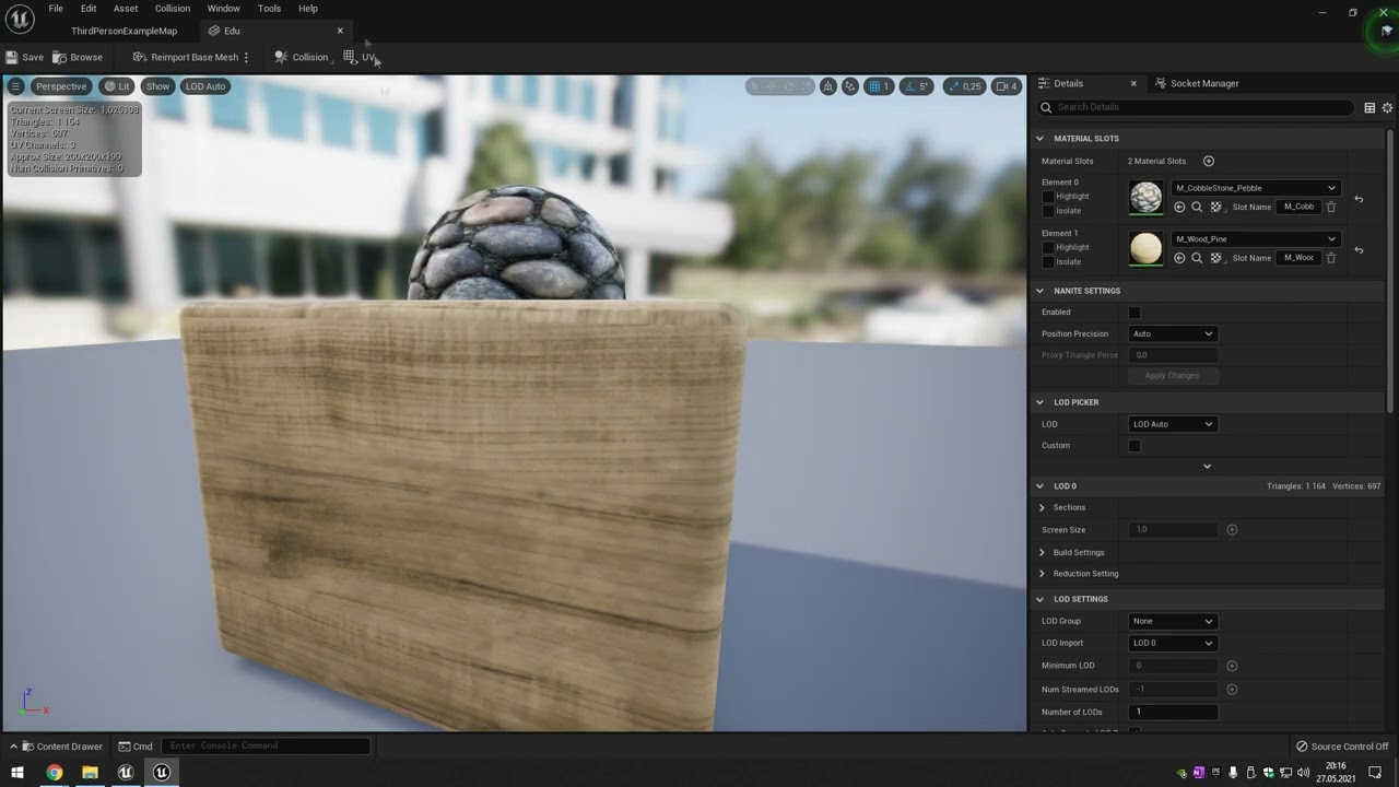 Unreal Engine - World Outliner oraz Level Streaming #7