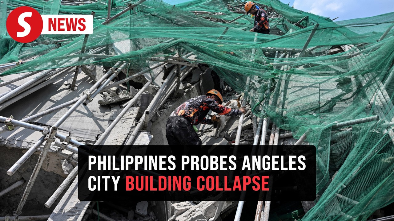 Philippine authorities probe cause of Angeles City building collapse