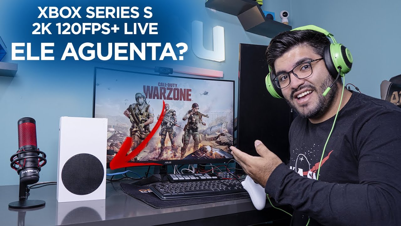 O mais barato aguenta? XBOX SERIES S! Teste MÁXIMO, Monitor 2k 120hz+LIVE! Warzone, Fortinite e mais