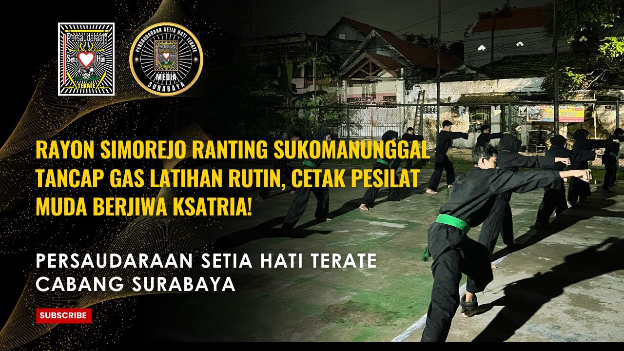 Rayon Simorejo Ranting Sukomanunggal Tancap Gas Latihan Rutin, Cetak Pesilat Muda Berjiwa Ksatria!