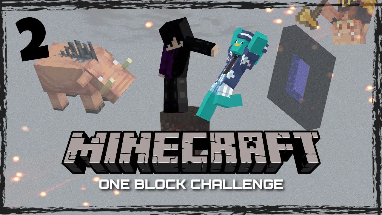 Minecraft, but we start on only ONE BLOCK... (WHY DID WE GO TO THE NETHER)