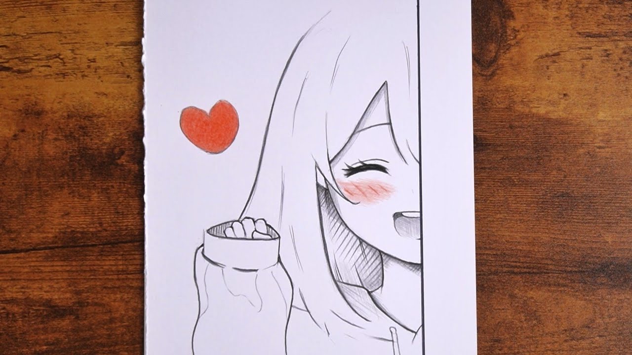 Cute Anime Girl Drawing: Expressive Sketch Tutorial