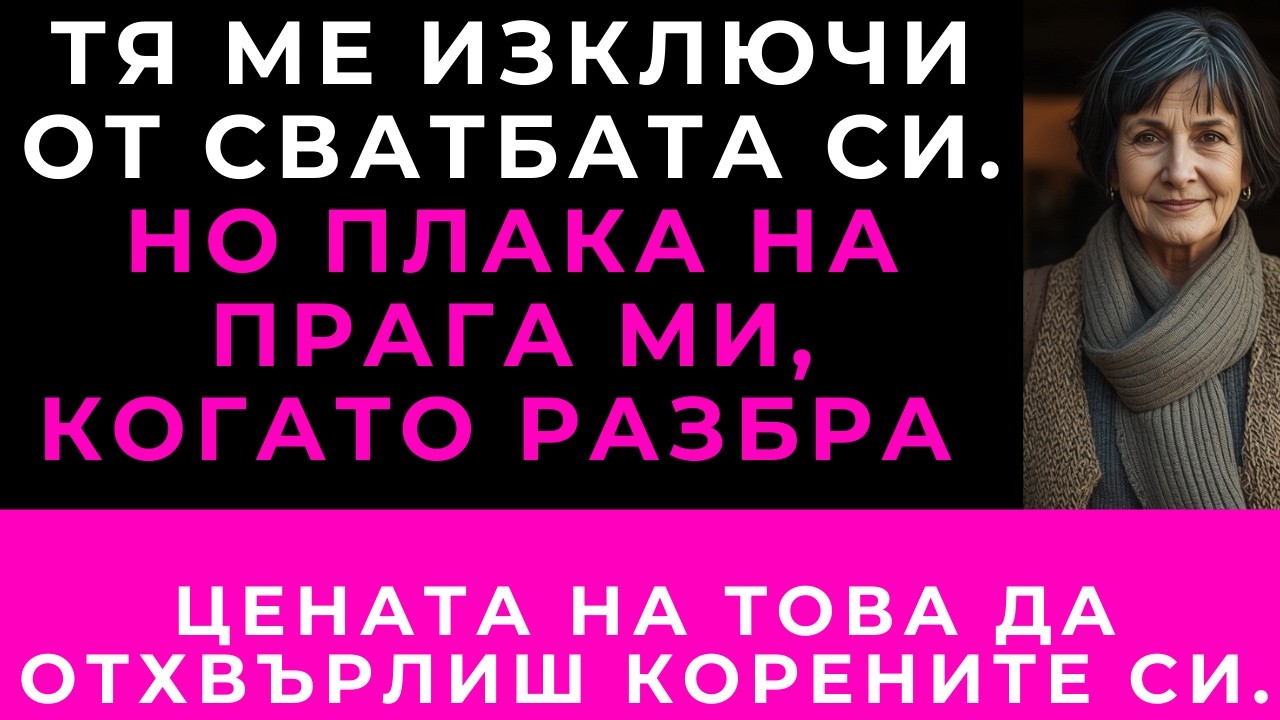 Дъщеря Ми Не Ме Покани На Сватбата Си. Три Месеца По-Късно Ми Се Обади, Плачейки.