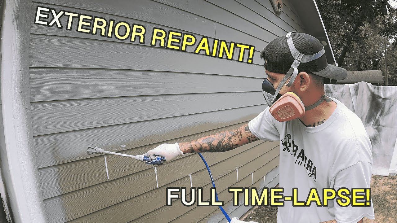 Exterior House Painting Full Time-lapse