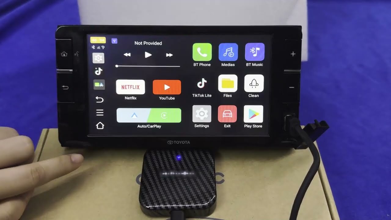 Wired to Wireless CarPlay&Android Auto AI Magic Box USB Adapter Built-in YouTube/Netflix