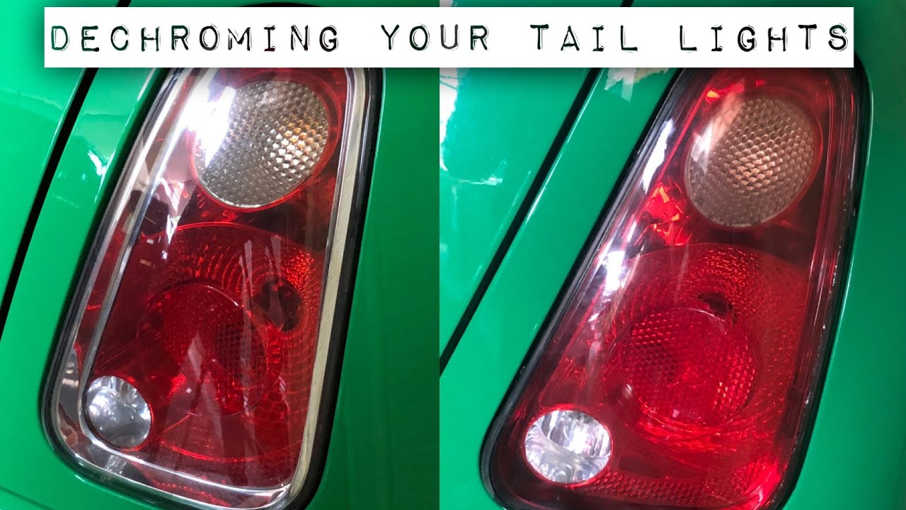 Mini 1st Gen How to Joey Mod Dechrome Your Rear Tail Lights R53 R50 Cooper S One JCW Facelift