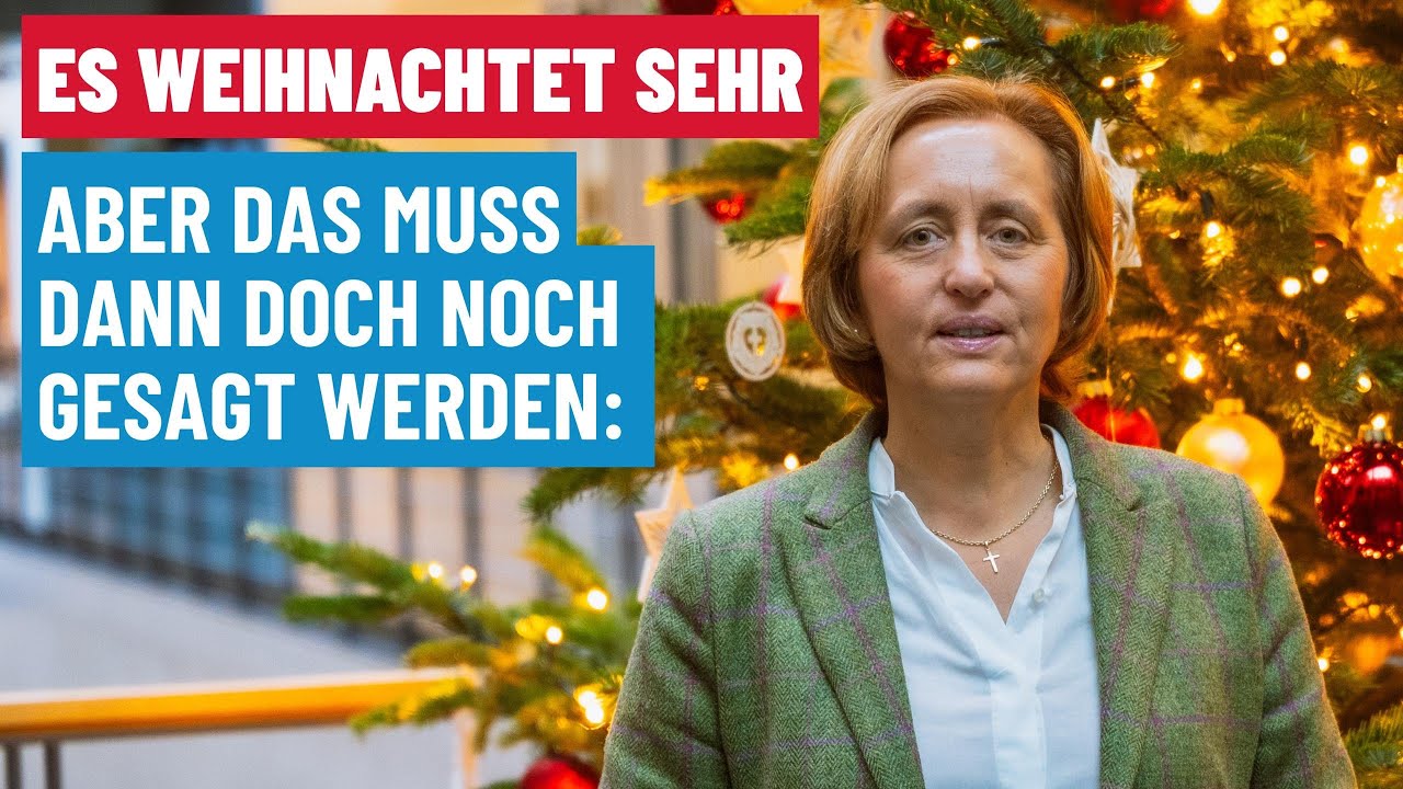 Es weihnachtet sehr. Aber das muss dann doch noch gesagt werden. 