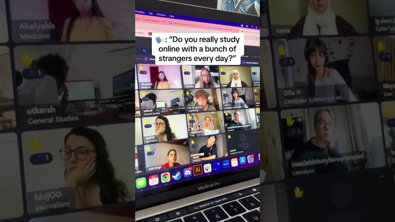 24 hour focus rooms with students from all over the world 🌎📚 
