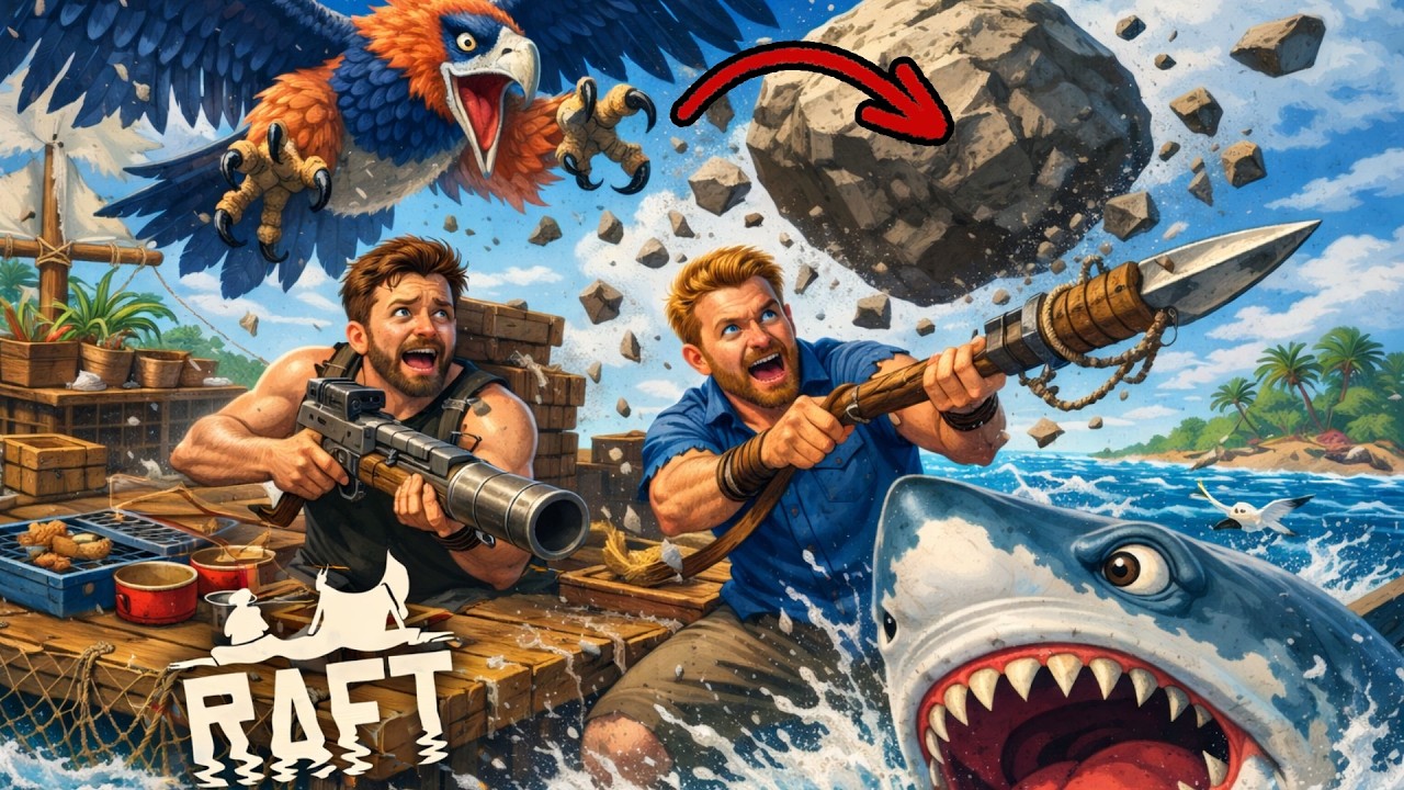The Raft Is Thriving, The Crew Is Not 😅 With my brother @Pogalman