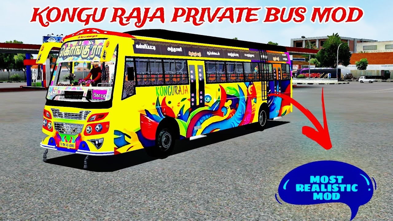 NEW KONGU RAJA TN PRIVATE BUS MOD RELEASED FOR BUSSID#newmodforbussid #busmod #tnprivatebusmod 