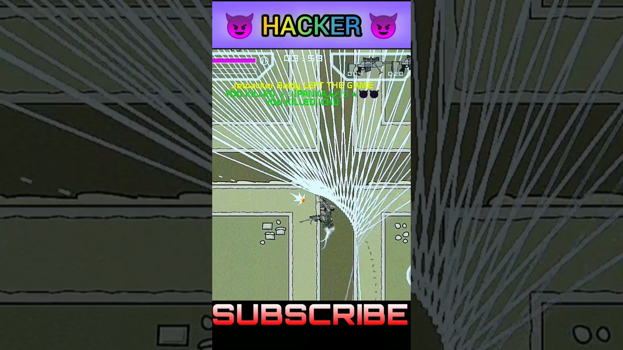 ☠️Using HACK In Mini Militia 😈#gaming #shorts #minimilitia