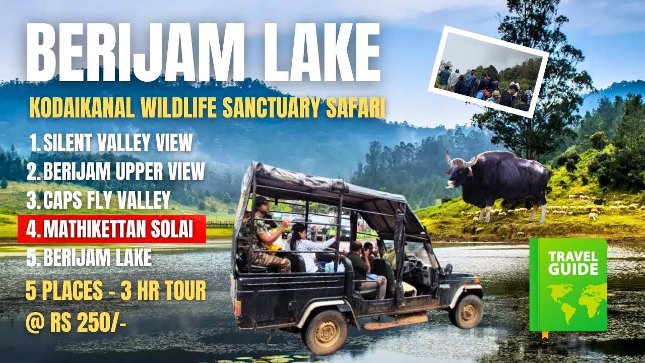 ✨ Berijam Lake Kodaikanal Vlog | Complete Guide to Silent Valley, Caps Fly Valley, Mathikettan Solai