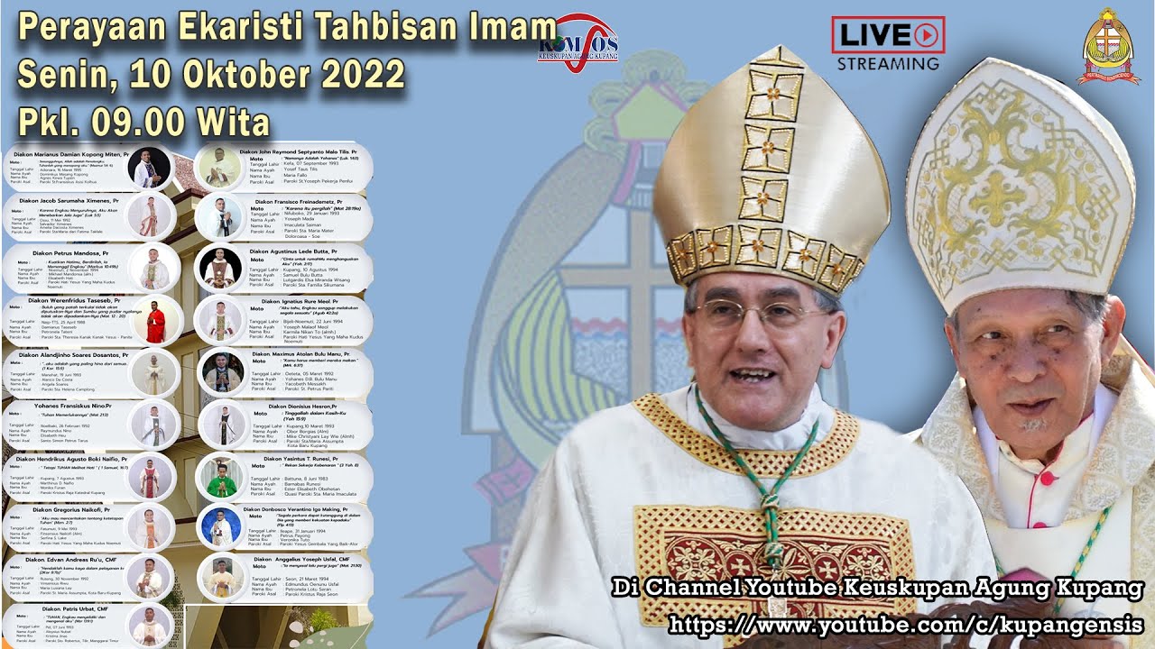 Tahbisan Imam Keuskupan Agung Kupang tahun 2022