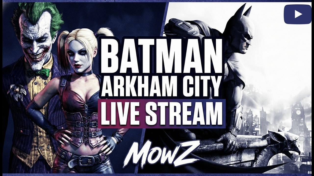 Can We Save Gotham? | Batman: Arkham City (MowZ Live Stream)